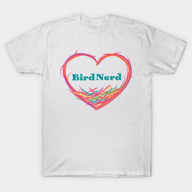 Bird Nerd T-Shirt by lauran